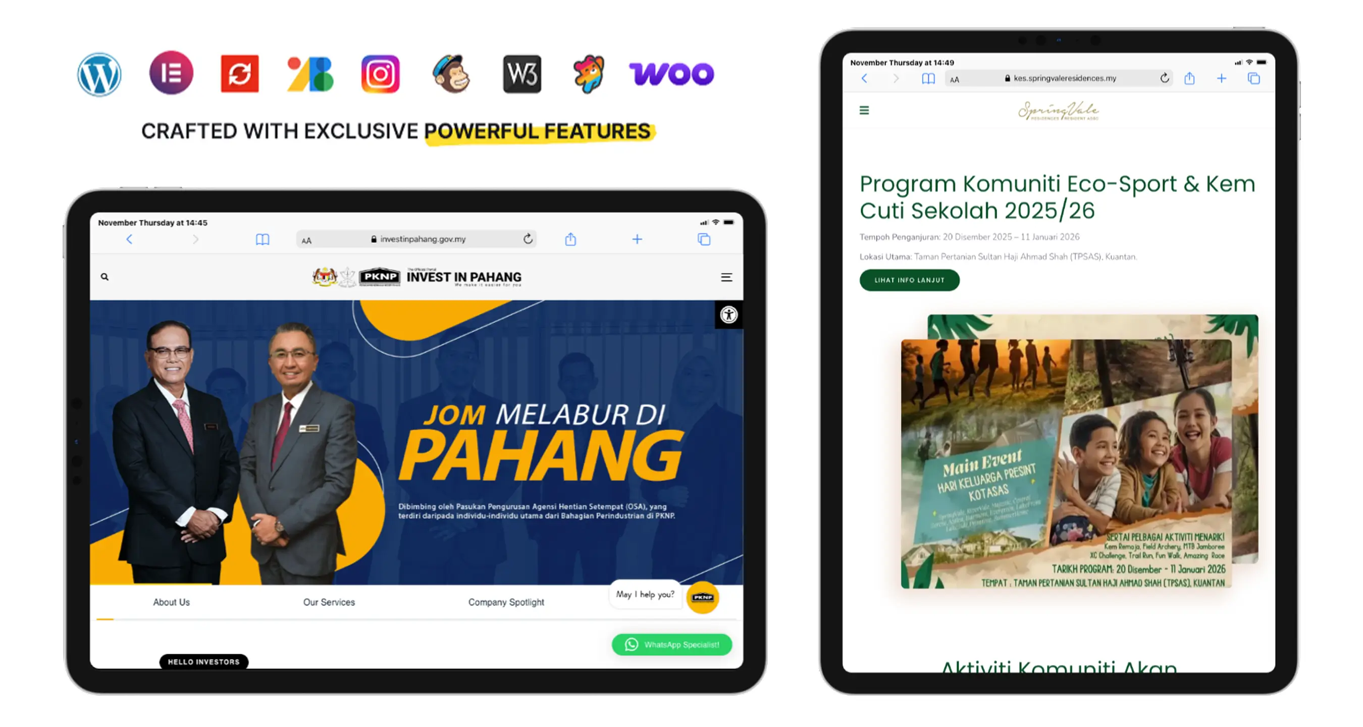 Laman web Invest PKNP yang kami bina untuk PKNP